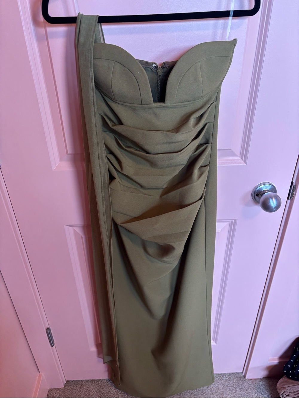 Babyboo Lindsey Maxi Dress and Ayla Scarf in Deep Olive